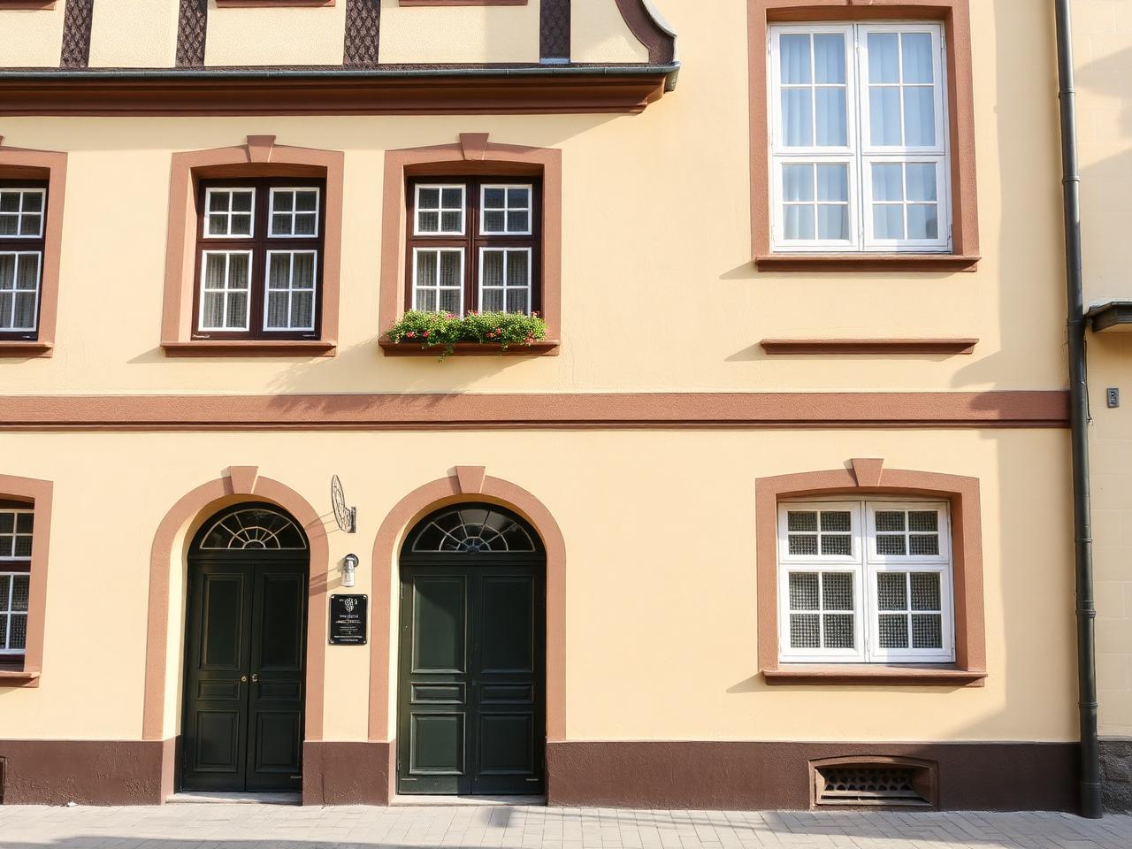 Sanierte Altbau-Fassade